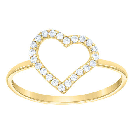 10Kt Gold Cz Ring