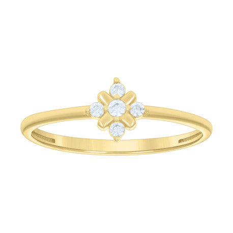 10Kt Gold Cz Ring