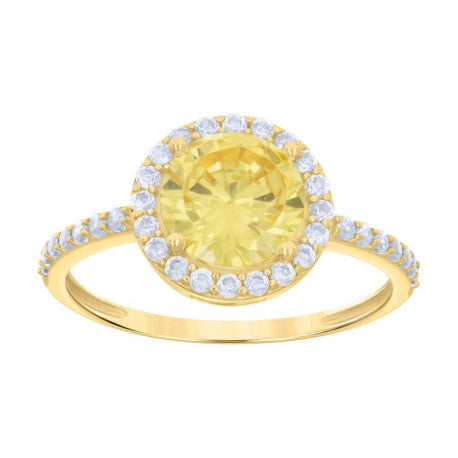 10Kt Gold Cz Ring