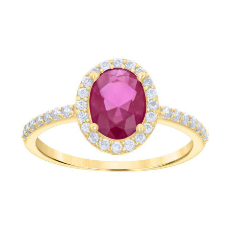10Kt Gold Cz Ring