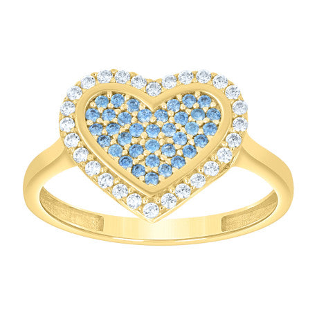 10Kt Gold Cz Ring