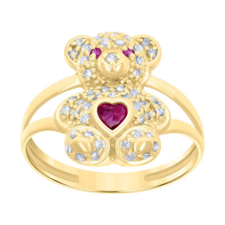 10Kt Gold Cz Ring