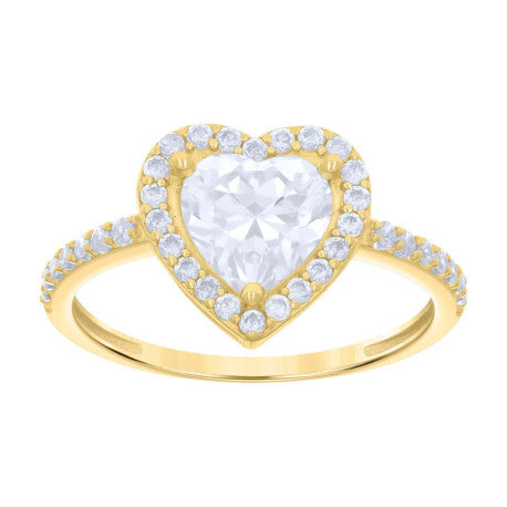 10Kt Gold Cz Ring