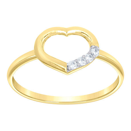 10Kt Gold Cz Ring