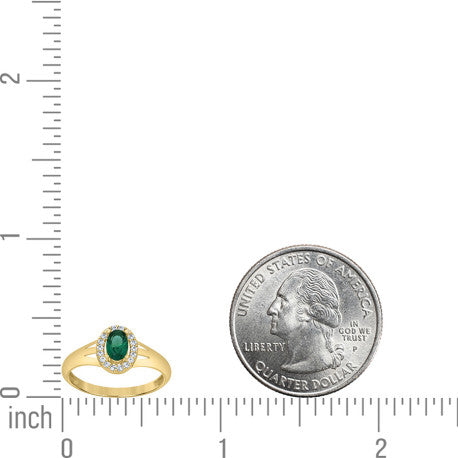 10Kt Gold Cz Ring