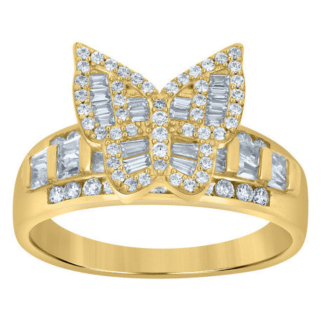 10Kt Gold Cz Ring