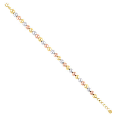 10Kt Gold Fancy Bracelet 8" (7"+1")