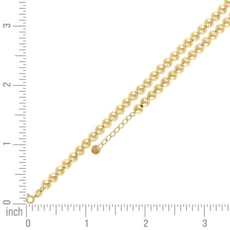 10Kt Gold Fancy Bracelet 8" (7"+1")
