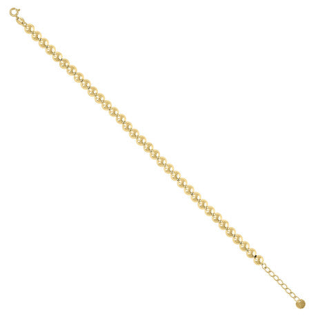 10Kt Gold Fancy Bracelet 8" (7"+1")