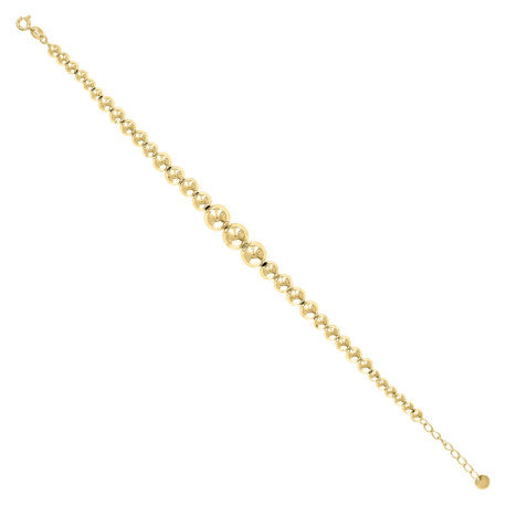 10Kt Gold Fancy Bracelet 8" (7"+1")