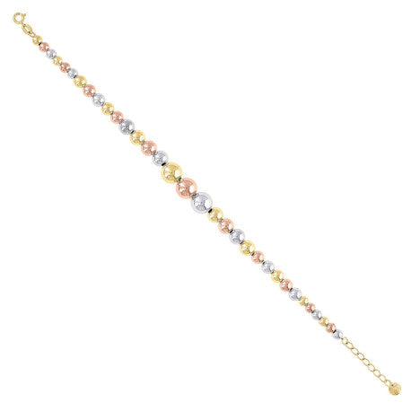 10Kt Gold Fancy Bracelet 8" (7"+1")