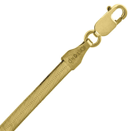10kt-Gold Herring Bone Chain 3mm