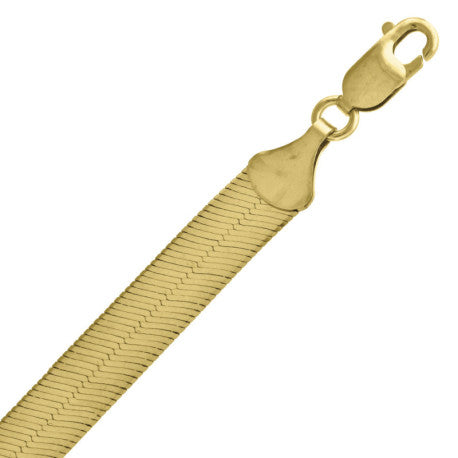 10kt-Gold Herring Bone Chain 8mm