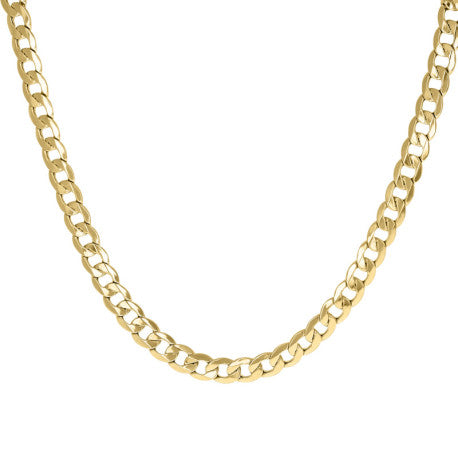 10kt Gold Hollow Cuban 200 Chain