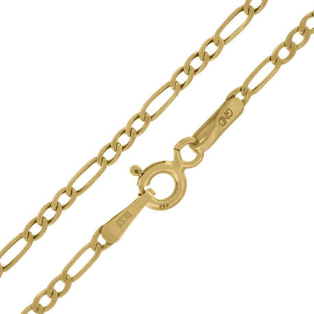 10kt-Gold Hollow Figaro Chain 050