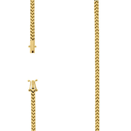10kt Gold Hollow Franco 050 Chain