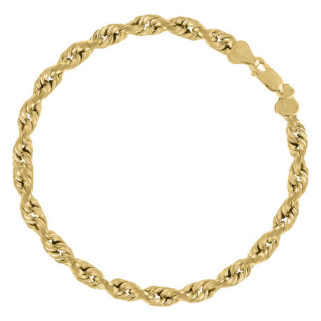 10kt-Gold Hollow Rope Chain 6mm