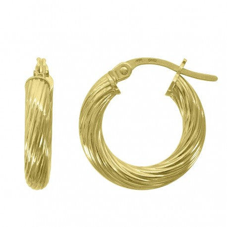 10Kt Gold Hoop Earrings