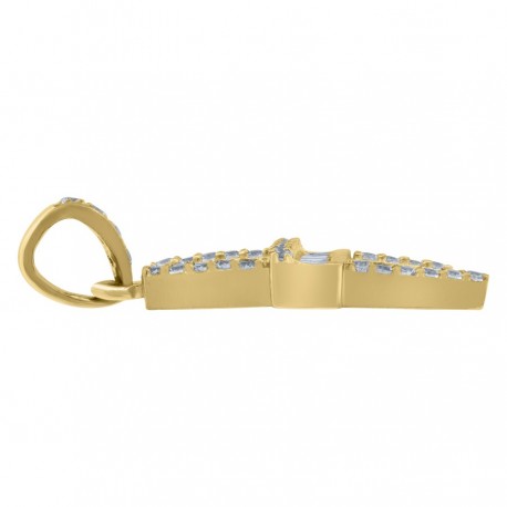10Kt Gold Initial "H" Letter Pendant