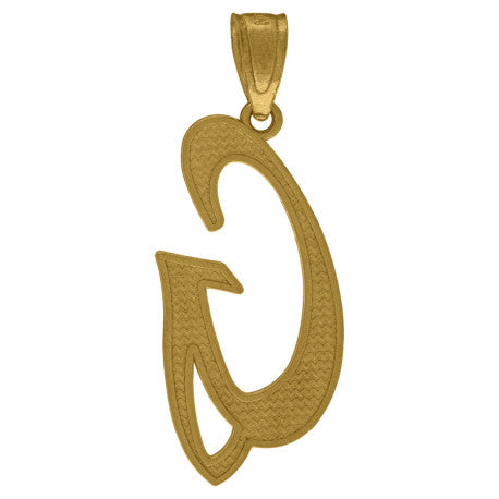 10Kt Gold Initial Letter "G" Pendant
