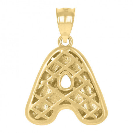 10Kt Gold Initial Letter Pendant "A"