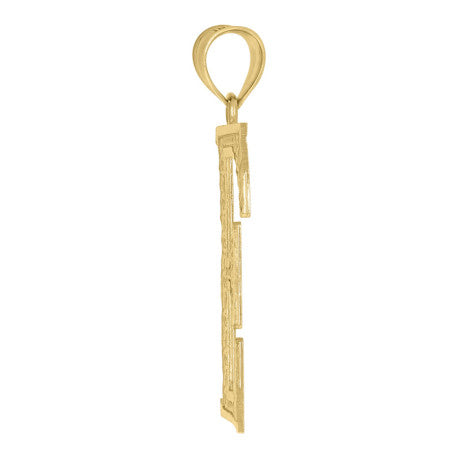 10Kt Gold Initial Letter Pendant "E"