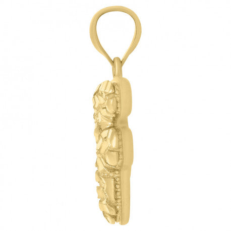 10Kt Gold Initial Letter Pendant "F"