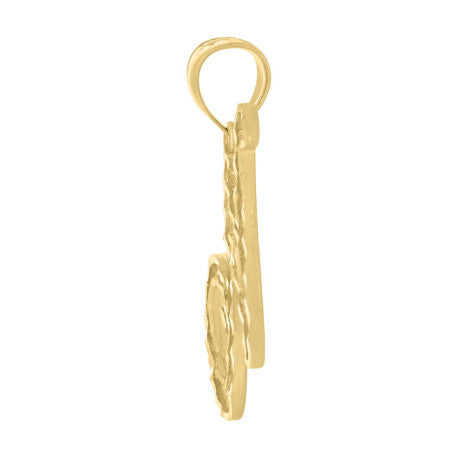 10Kt Gold Initial Letter Pendant "N"