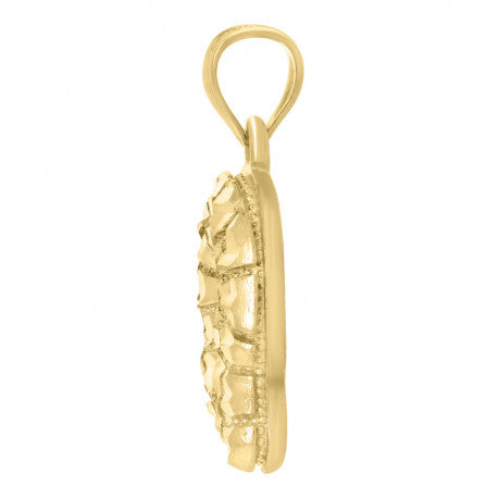 10Kt Gold Initial Letter Pendant "Q"