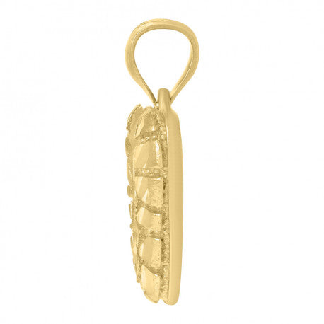 10Kt Gold Initial Letter Pendant "V"
