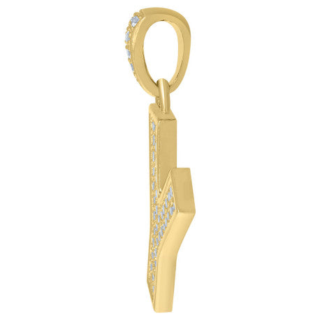 10Kt Gold Initial Letter Pendant "Y"