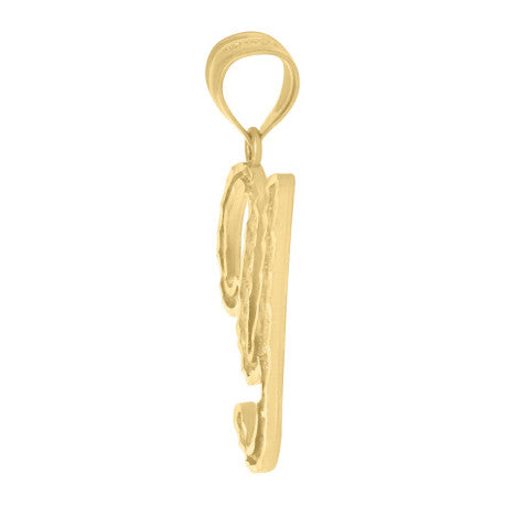 10Kt Gold Initial Letter Pendant "Y"
