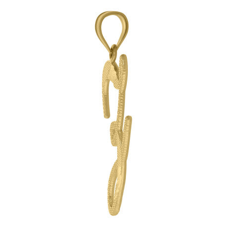10kt Gold Initial Letter "Z" Pendant