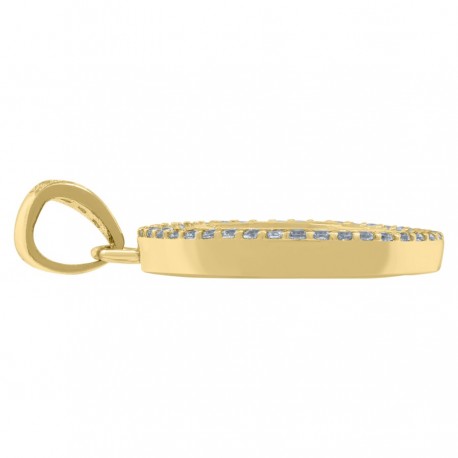 10Kt Gold Initial "O" Letter Pendant