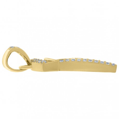 10Kt Gold Initial "P" Letter Pendant