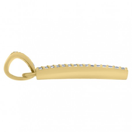 10Kt Gold Initial "Y" Letter Pendant