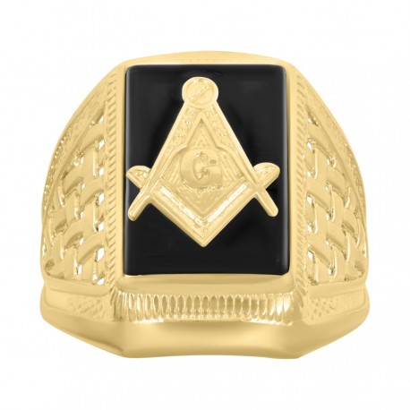 10Kt Gold Masonic Ring