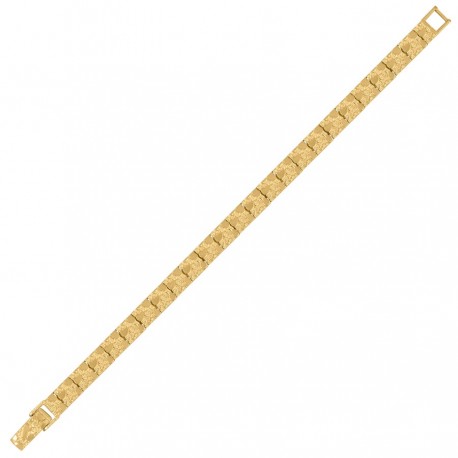 10Kt Gold Nugget Bracelet 7mm