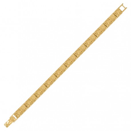 10Kt Gold Nugget Bracelet 8mm