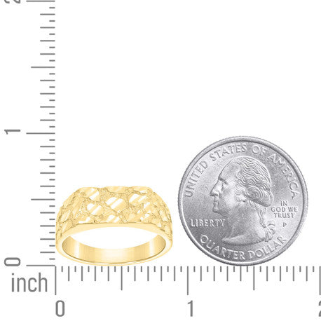10Kt Gold Nugget Ring