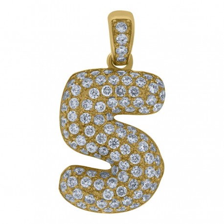 10Kt Gold Number "5" Pendant