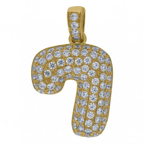 10Kt Gold Number "7" Pendant