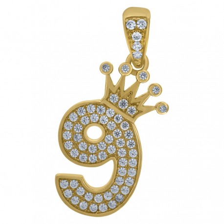 10Kt-Gold Pendant "09"