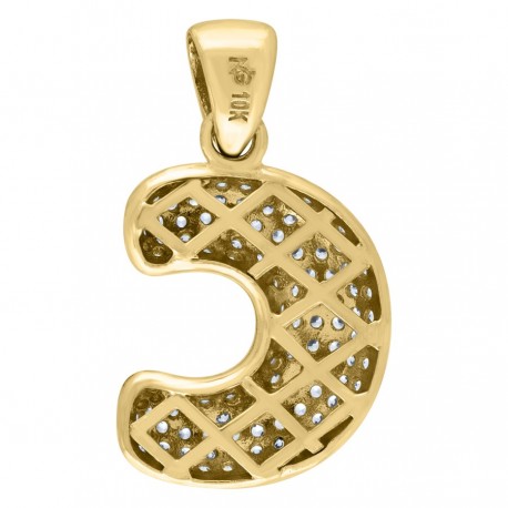 10Kt-Gold Pendant "C" Initial