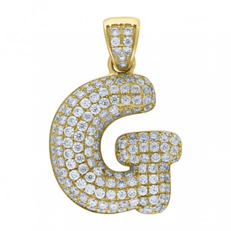 10Kt-Gold Pendant "G" Initial