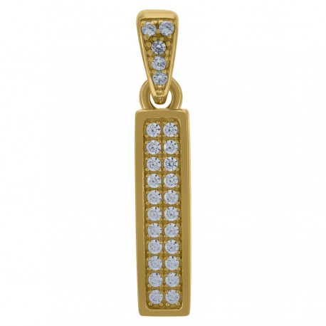 10Kt-Gold Pendant "I"