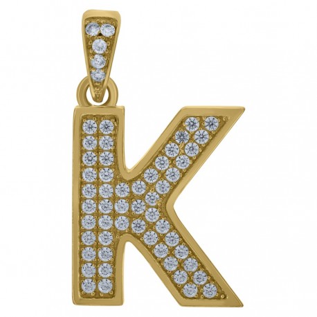 10Kt-Gold Pendant "K"