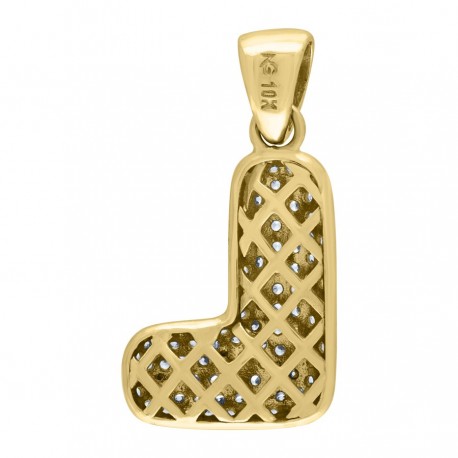 10Kt-Gold Pendant "L" Initial