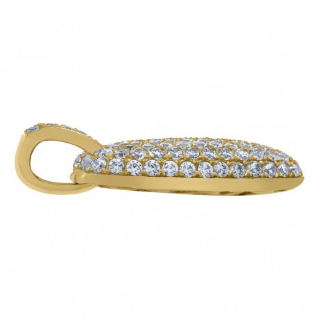 10Kt-Gold Pendant "W" Initial