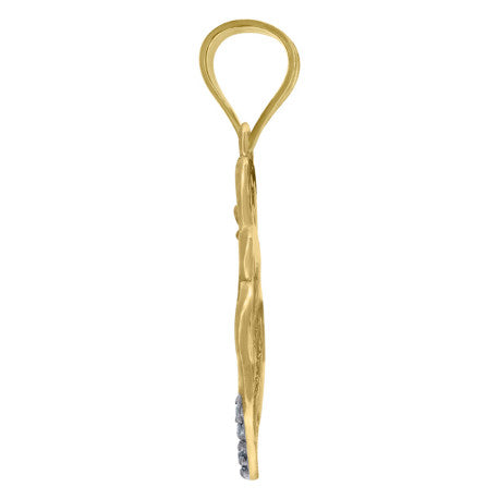 10Kt Gold Cz Pendant